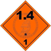 Placard Class 1.4: Explosive, International Wordless